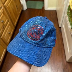 Chicago cubs sequin baseball hat